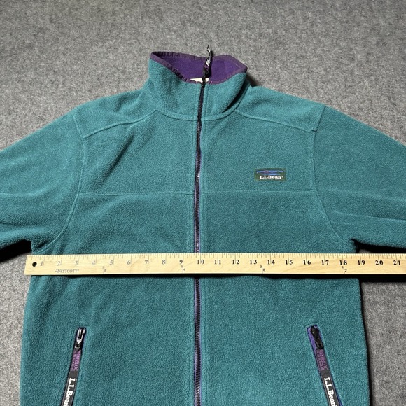 Vintage LL Bean Jacket Womens S Aztec Trim Fleece Polartec Series Windbloc USA - Picture 8 of 9